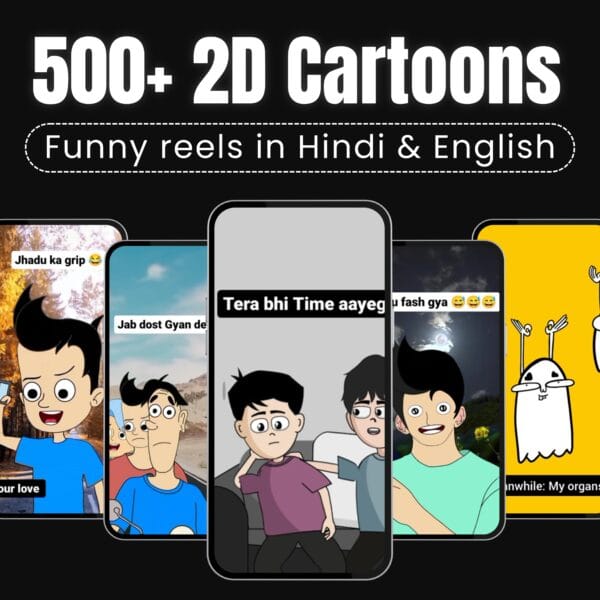 500+ 2D Cartoon Funny Reels